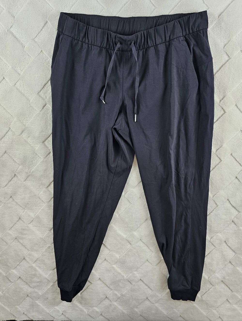 Lululemon On the Fly Jogger Womens 12 Black Stretch Gym Yoga Casual